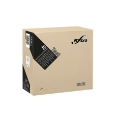 Χαρτοπετσέτες πολυτελείας PUNTA PUNTA, 40 χαρτοπετσέτες, Δίφυλλη, άμμου σκούρο , 38Χ38 (1282/c/GREIGE)